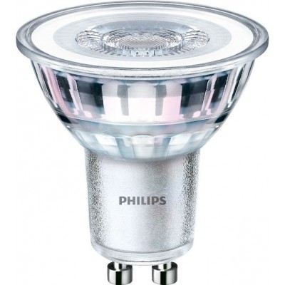 Lâmpada LED Philips LED Spot 10W GU10 LED 2500K Luz muito quente. 5×5 cm. Refletor refletor