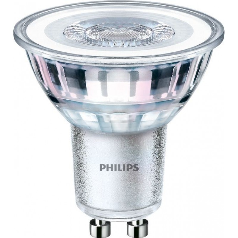 9,95 € Envío gratis | Bombilla LED Philips LED Spot 10W GU10 LED 2500K Luz muy cálida. 5×5 cm. Foco reflector