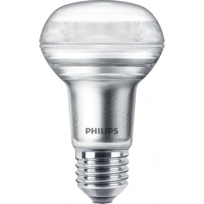 Ampoule LED Philips LED Classic 4.5W E27 LED 2700K Lumière très chaude. 10×7 cm. Réflecteur à intensité variable