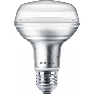 Bombilla LED Philips LED Classic 4W E27 LED 2700K Luz muy cálida. 11×9 cm. Reflector