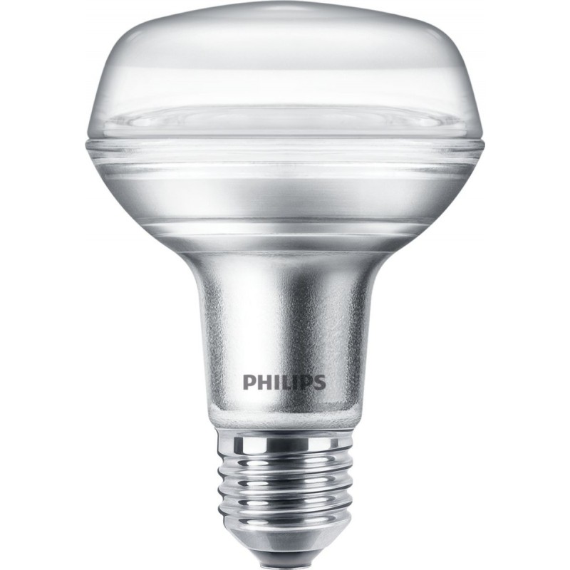 9,95 € Free Shipping | LED light bulb Philips LED Classic 4W E27 LED 2700K Very warm light. 11×9 cm. Reflector