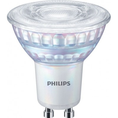 9,95 € Envío gratis | Bombilla LED Philips LED Classic 6W GU10 LED 2500K Luz muy cálida. 6×5 cm. Regulable