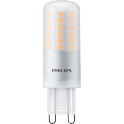 Lâmpada LED Philips Cápsula 4.8W G9 LED 3000K Luz quente. 6×3 cm. Cor branco