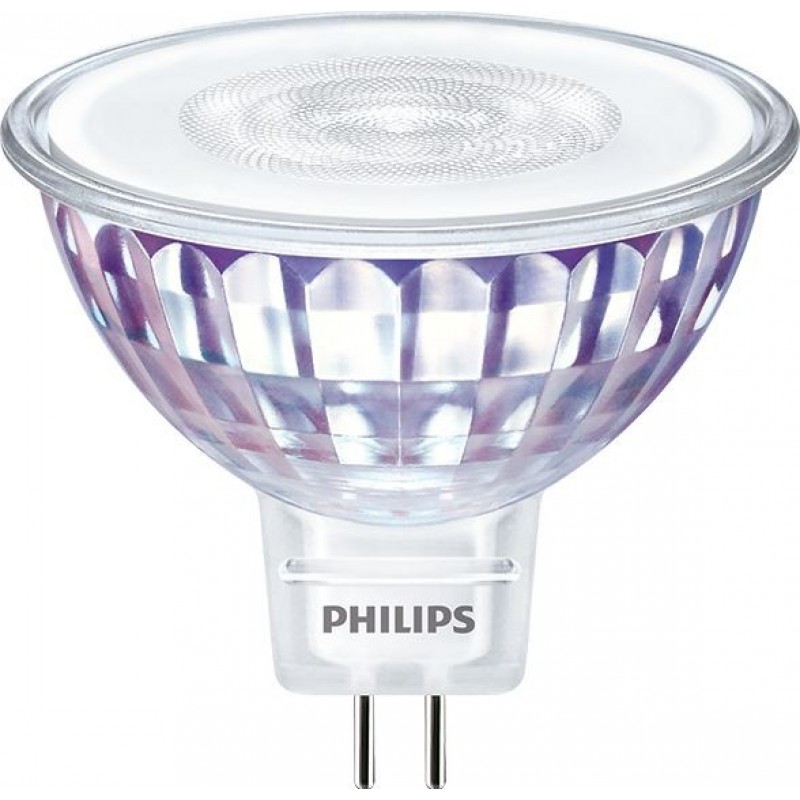 9,95 € Бесплатная доставка | Светодиодная лампа Philips LED Spot 7W GU5.3 LED 4000K Нейтральный свет. 5×5 cm. Отражатель прожектор