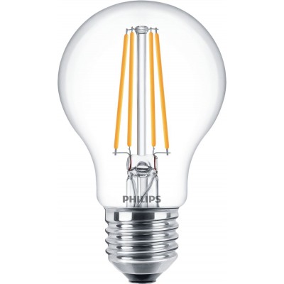 4,95 € Бесплатная доставка | Светодиодная лампа Philips LED Classic 7W E27 LED 4000K Нейтральный свет. 11×7 cm