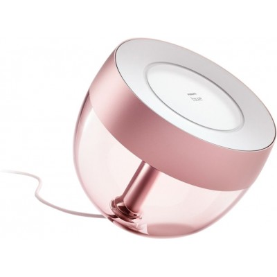 Table lamp Philips Iris 8.1W Spherical Shape 20×19 cm. Limited Edition Rosè. Integrated LED. Bluetooth Control with Smartphone App or Voice Bedroom, office and work zone. Sophisticated Style