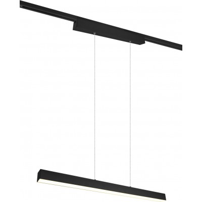 187,95 € Free Shipping | Hanging lamp Trio DUOline 29W 3000K Warm light. 180×90 cm. Integrated LED Living room and bedroom. Modern Style. Metal casting. Black Color