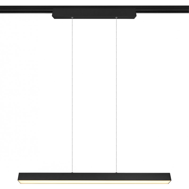 199,95 € Free Shipping | Hanging lamp Trio DUOline 29W 3000K Warm light. 180×90 cm. Integrated LED Living room and bedroom. Modern Style. Metal casting. Black Color