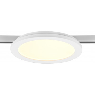 83,95 € Free Shipping | Ceiling lamp Trio DUOline 13W 3000K Warm light. Ø 26 cm. Integrated LED. Ceiling and wall mounting Living room and bedroom. Modern Style. Plastic and Polycarbonate. White Color