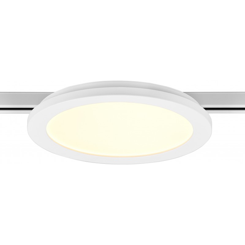 78,95 € Free Shipping | Indoor ceiling light Trio DUOline 13W 3000K Warm light. Ø 26 cm. Integrated LED. Ceiling and wall mounting Living room and bedroom. Modern Style. Plastic and polycarbonate. White Color