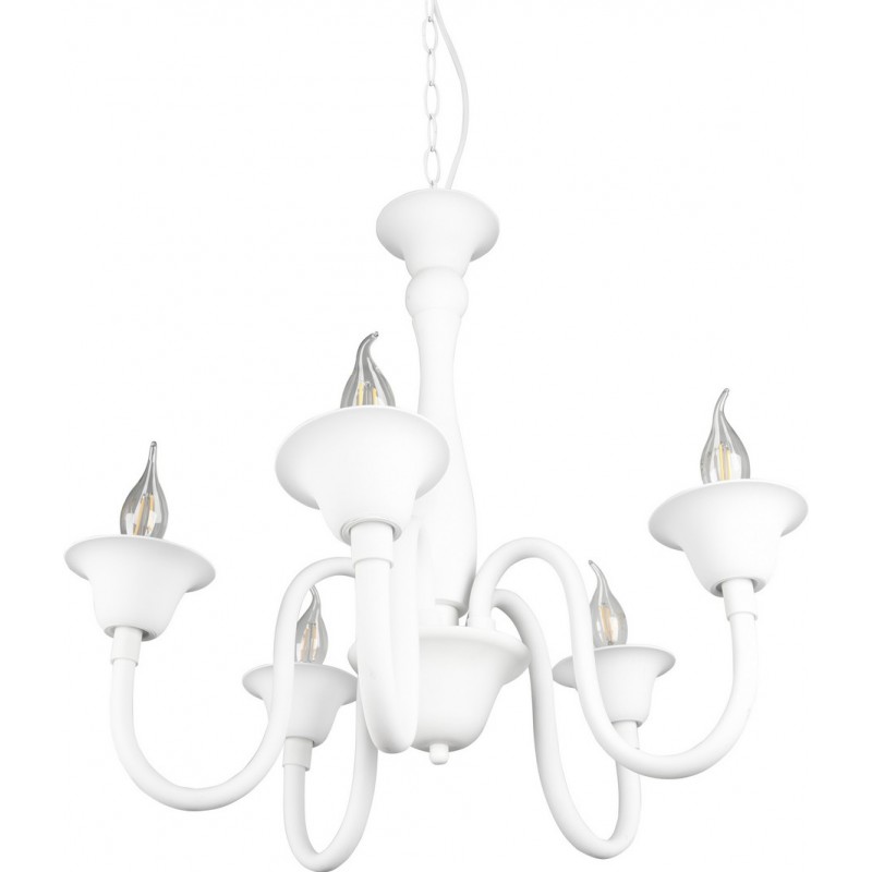 127,95 € Free Shipping | Hanging lamp Trio Elsa Ø 56 cm. Living room and bedroom. Modern Style. Metal casting. White Color