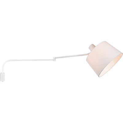 Luz de parede interna Trio Baldo 28×28 cm. Luz direcional Metais. Cor branco