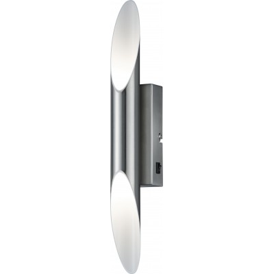 Aplique de pared interior Trio Bolero 3.2W 3000K Luz cálida. 38×6 cm. LED integrado Salón y dormitorio. Estilo moderno. Metal. Color níquel mate