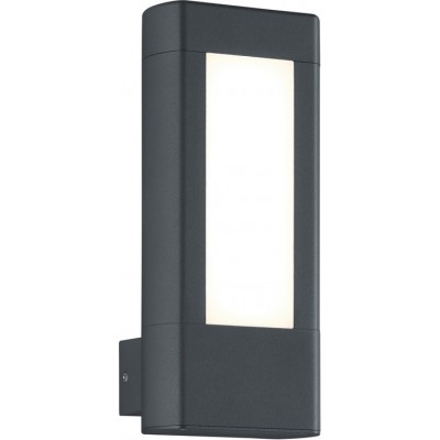 Outdoor wall light Trio Rhine 4.5W 3000K Warm light. 25×11 cm. Integrated LED Terrace and garden. Modern Style. Cast aluminum. Anthracite Color
