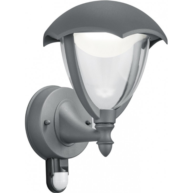 42,95 € Free Shipping | Outdoor wall light Trio Gracht 6W 3000K Warm light. 29×20 cm. Integrated LED. Motion sensor Terrace and garden. Classic Style. Cast aluminum. Anthracite Color