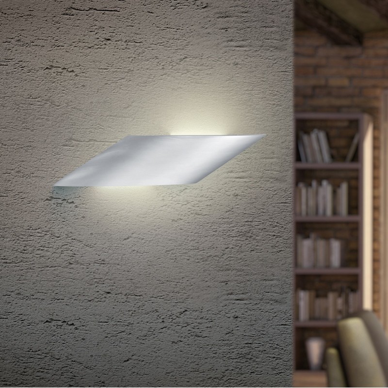 44,95 € Free Shipping | Indoor wall light Trio Escalate 3.8W 3000K Warm light. 34×7 cm. Integrated LED Living room and bedroom. Modern Style. Aluminum. Aluminum Color