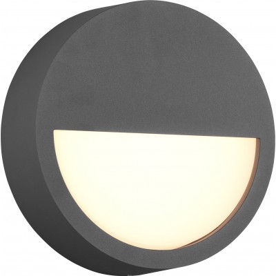 81,95 € Free Shipping | Outdoor wall light Trio Pedro 9W 3000K Warm light. Ø 20 cm. Integrated LED Terrace and garden. Modern Style. Cast aluminum. Anthracite Color