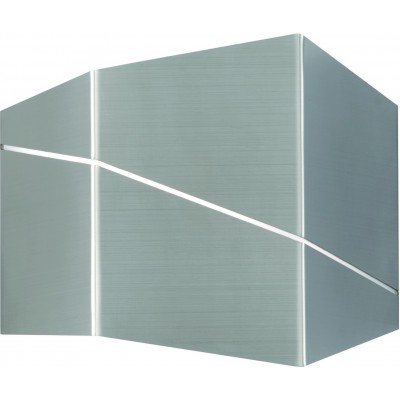 Applique murale d'intérieur Trio Zorro 6.5W 3000K Lumière chaude. 18×15 cm. LED intégrée Salle et chambre. Style moderne. Métal. Couleur nickel mat