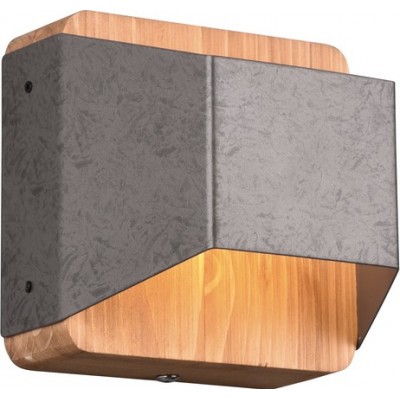 Aplique de pared interior Trio Arino 4.5W 3000K Luz cálida. 12×12 cm. LED integrado Salón y dormitorio. Estilo moderno. Metal. Color níquel antiguo