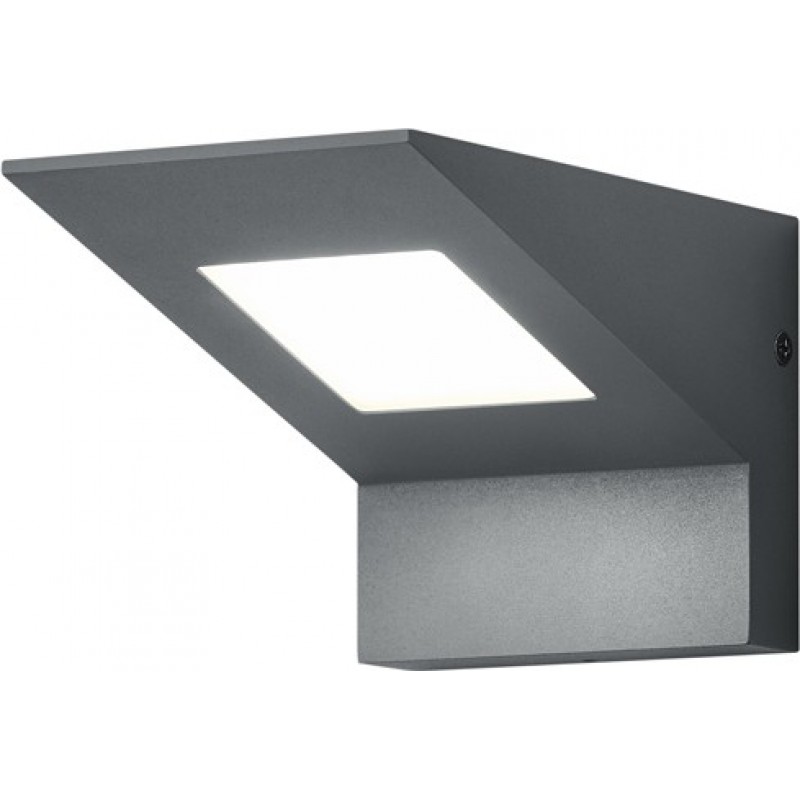 125,95 € Free Shipping | Outdoor wall light Trio Nelson 8W 3000K Warm light. 10×10 cm. Integrated LED Terrace and garden. Modern Style. Cast aluminum. Anthracite Color