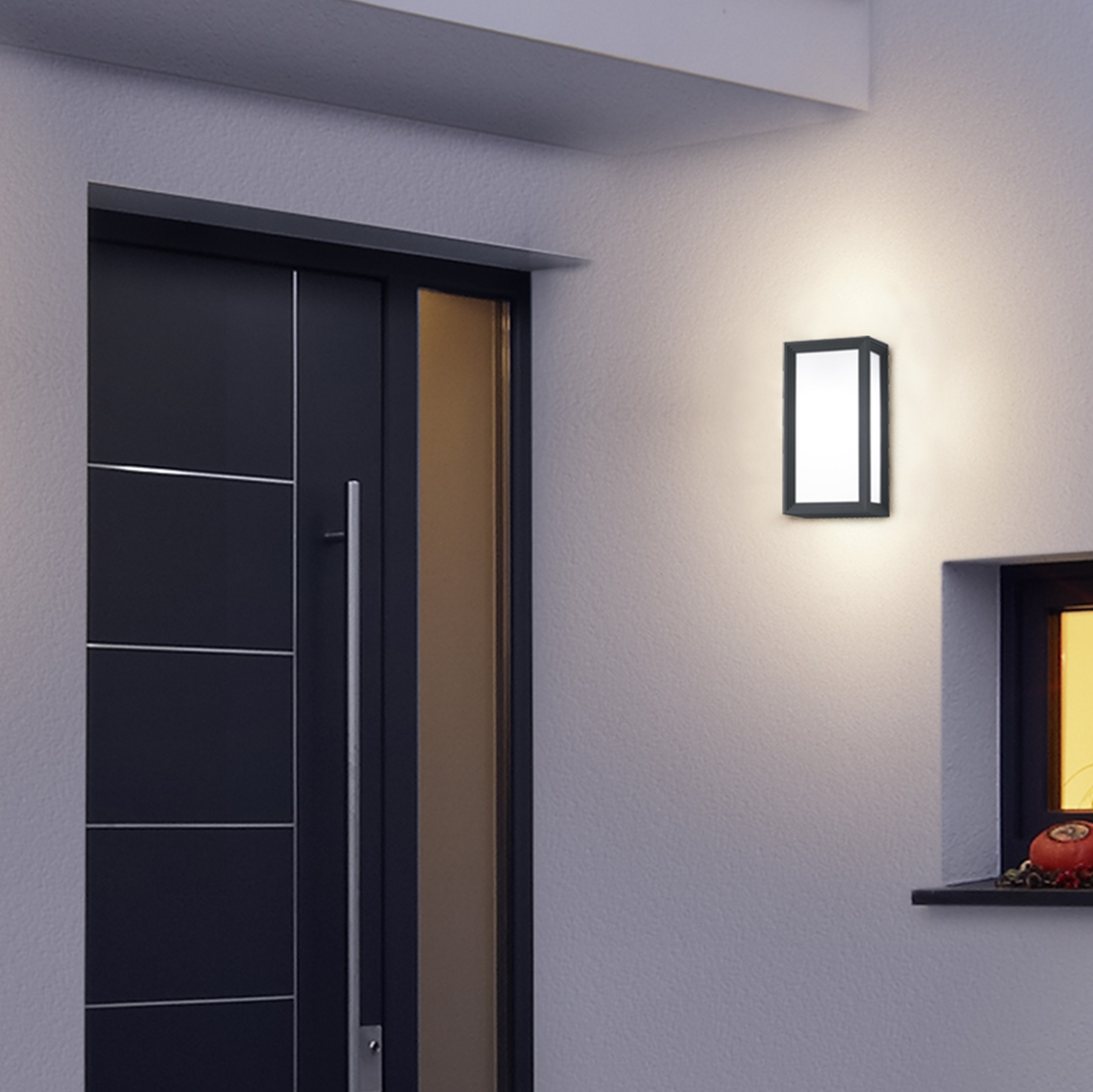 68,95 € Spedizione Gratuita | Applique da esterno Trio Timok 5W 3000K Luce calda. 29×15 cm. LED sostituibile Fusione di alluminio. Colore antracite