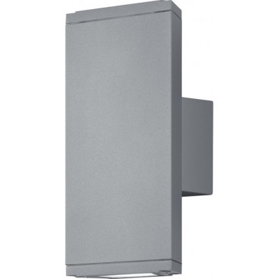 Outdoor wall light Trio Colorado 3W 3000K Warm light. 20×9 cm. Integrated LED Terrace and garden. Modern Style. Cast aluminum. Gray Color
