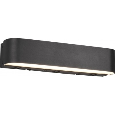 Indoor wall light Trio Adriana 5.5W 30×9 cm. Dimmable multicolor RGBW LED. Remote control. WiZ Compatible Living room and bedroom. Modern Style. Metal casting. Black Color