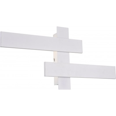 44,95 € Envío gratis | Aplique de pared interior Trio Belfast 10.5W 4000K Luz neutra. 60×30 cm. LED integrado. Montaje en techo y pared Metal. Color blanco