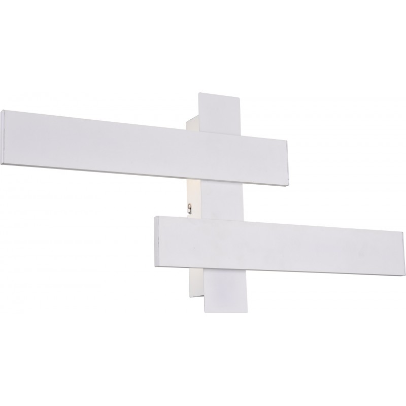 44,95 € Free Shipping | Indoor wall light Trio Belfast 10.5W 4000K Neutral light. 60×30 cm. Integrated LED. Ceiling and wall mounting Living room and bedroom. Modern Style. Metal casting. White Color