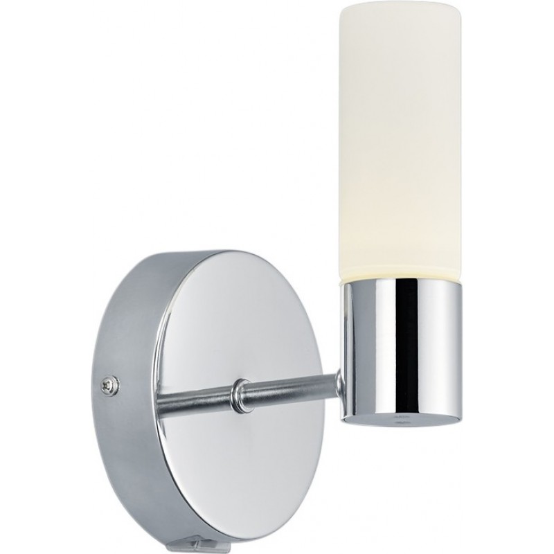 23,95 € Free Shipping | Indoor wall light Trio Dylan 4.5W 3000K Warm light. 20×11 cm. Integrated LED Bathroom. Modern Style. Metal casting. Plated chrome Color