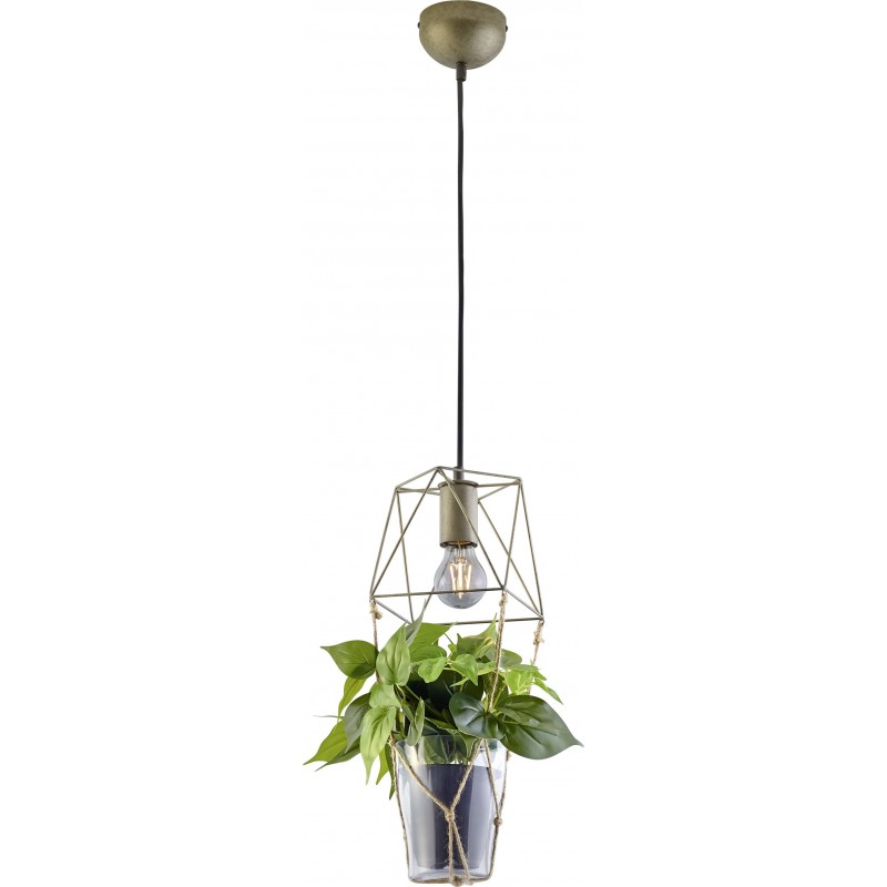 29,95 € Free Shipping | Hanging lamp Trio Plant Ø 22 cm. Kitchen. Modern Style. Metal casting. Old nickel Color