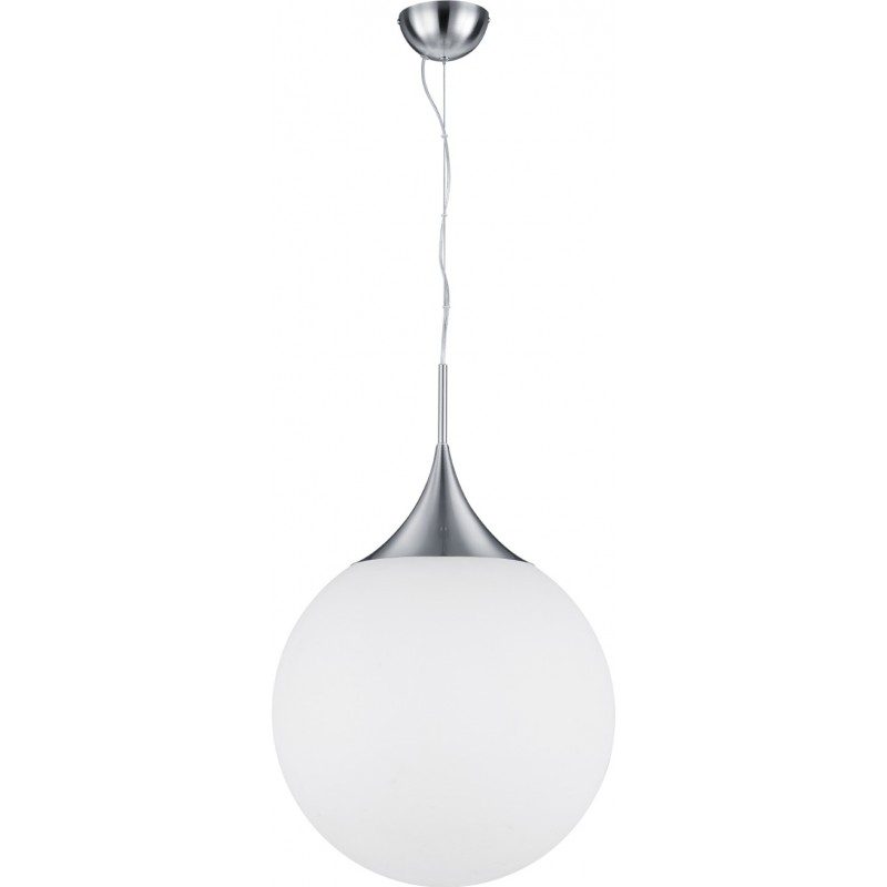 92,95 € Free Shipping | Hanging lamp Trio Midas Ø 45 cm. Living room and bedroom. Modern Style. Metal casting. Matt nickel Color