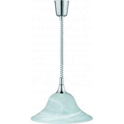 Lampe à suspension Trio Viola Ø 38 cm. Hauteur réglable Salle, cuisine et chambre. Style moderne. Métal. Couleur nickel mat
