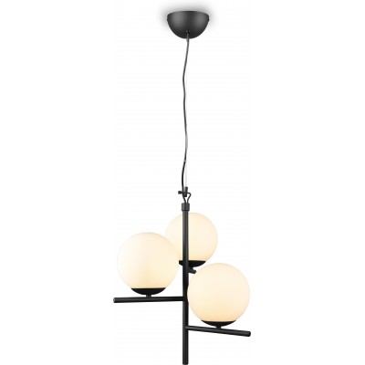 137,95 € Free Shipping | Hanging lamp Trio Pure Ø 40 cm. Living room and bedroom. Modern Style. Metal casting. Black Color