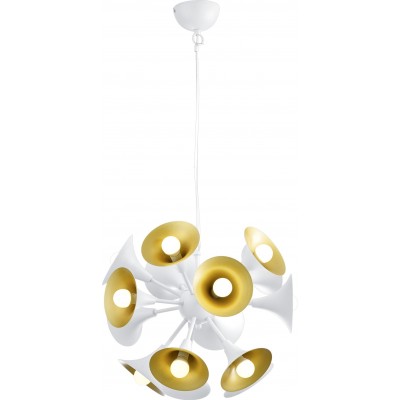 Hanging lamp Trio Orchestra Ø 48 cm. Living room and bedroom. Modern Style. Metal casting. White Color
