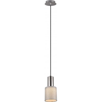 Lampe à suspension Trio Wailer Ø 12 cm. Salle et chambre. Style moderne. Métal. Couleur nickel mat
