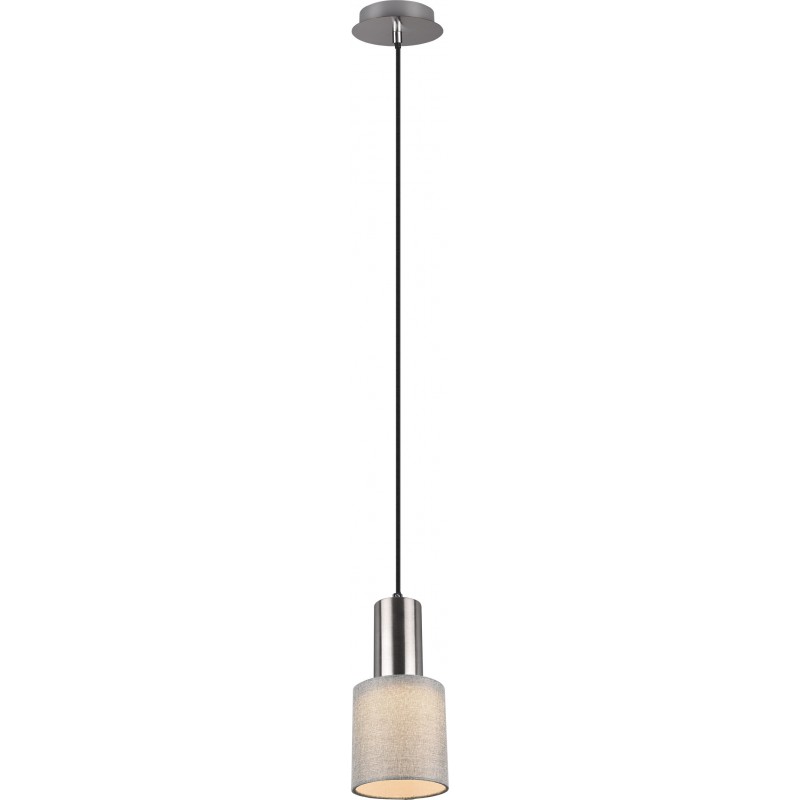 19,95 € Free Shipping | Hanging lamp Trio Wailer Ø 12 cm. Living room and bedroom. Modern Style. Metal casting. Matt nickel Color