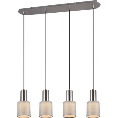 Hängelampe Trio Wailer 150×80 cm. Wohnzimmer und schlafzimmer. Modern Stil. Metall. Matt nickel Farbe