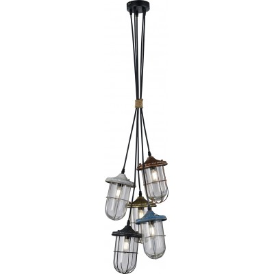 Lampe à suspension Trio Birte Ø 30 cm. Salle et chambre. Style vintage. Métal