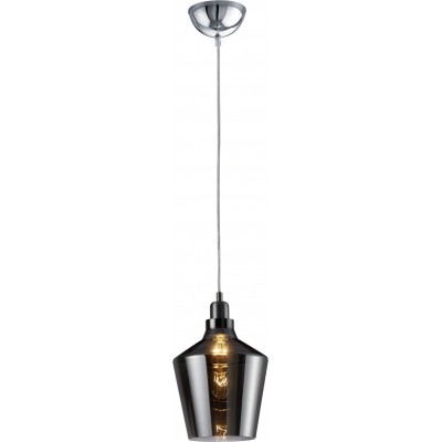 Hanging lamp Trio Calais Ø 20 cm. Living room and bedroom. Vintage Style. Metal casting. Aluminum Color