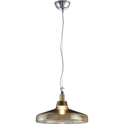 Hanging lamp Trio Dover Ø 39 cm. Living room and bedroom. Vintage Style. Metal casting. Brown Color