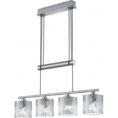 吊灯 Trio Garda 150×77 cm. 可调高度 客厅 和 卧室. 现代的 风格. 金属. 亚光镍 颜色