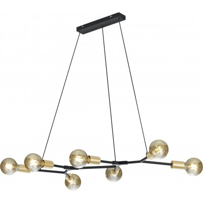 104,95 € Spedizione Gratuita | Lampadario Trio Cross 150×91 cm. Altezza regolabile Metallo. Colore nero