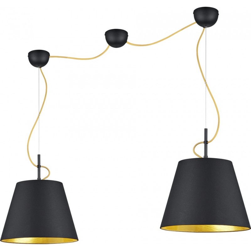 67,95 € Envoi gratuit | Lampe à suspension Trio Andreus 235×150 cm. Salle et chambre. Style moderne. Métal. Couleur noir