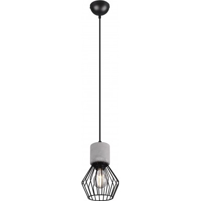 32,95 € Envoi gratuit | Lampe à suspension Trio Jamiro Ø 15 cm. Cuisine. Style moderne. Coulée de métal. Couleur noir