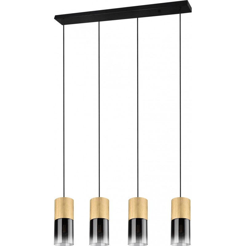168,95 € Free Shipping | Hanging lamp Trio Robin Ø 10 cm. Living room and bedroom. Modern Style. Metal casting. Copper Color