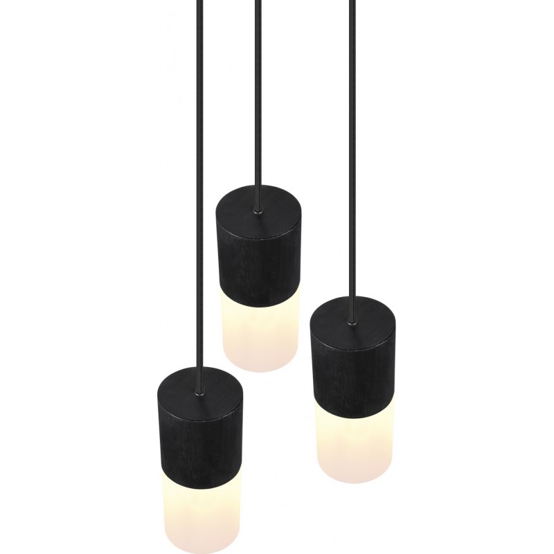 135,95 € Free Shipping | Hanging lamp Trio Robin Ø 37 cm. Living room and bedroom. Modern Style. Metal casting. Black Color