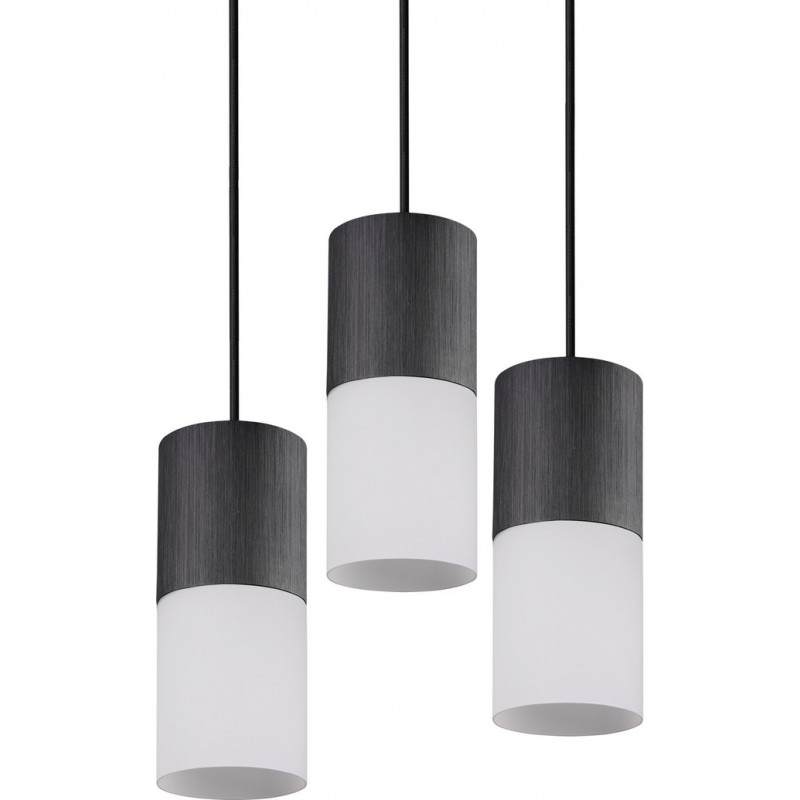 135,95 € Free Shipping | Hanging lamp Trio Robin Ø 37 cm. Living room and bedroom. Modern Style. Metal casting. Black Color