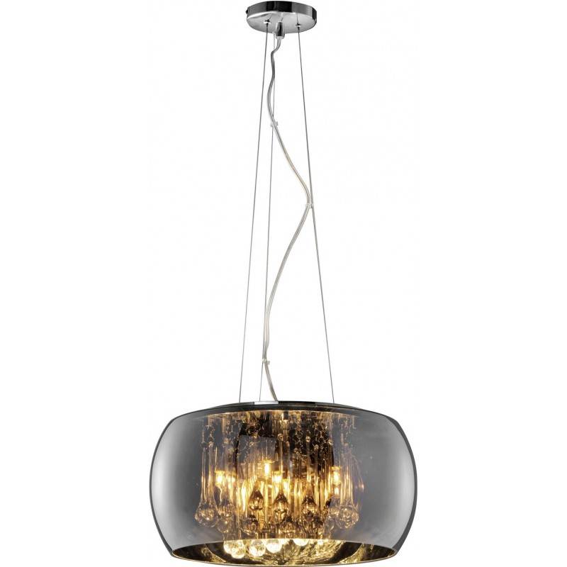 284,95 € Free Shipping | Hanging lamp Trio Vapore Ø 40 cm. Living room and bedroom. Modern Style. Glass. Plated chrome Color