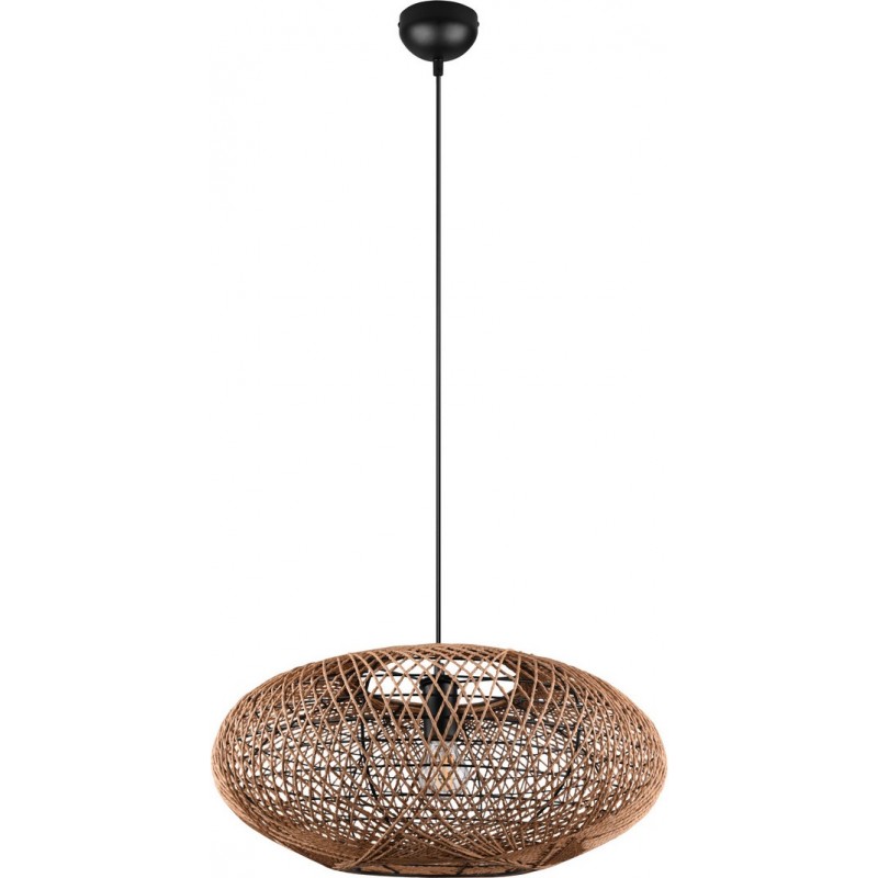 136,95 € Free Shipping | Hanging lamp Trio Hedda Ø 52 cm. Living room and bedroom. Modern Style. Metal casting. Black Color